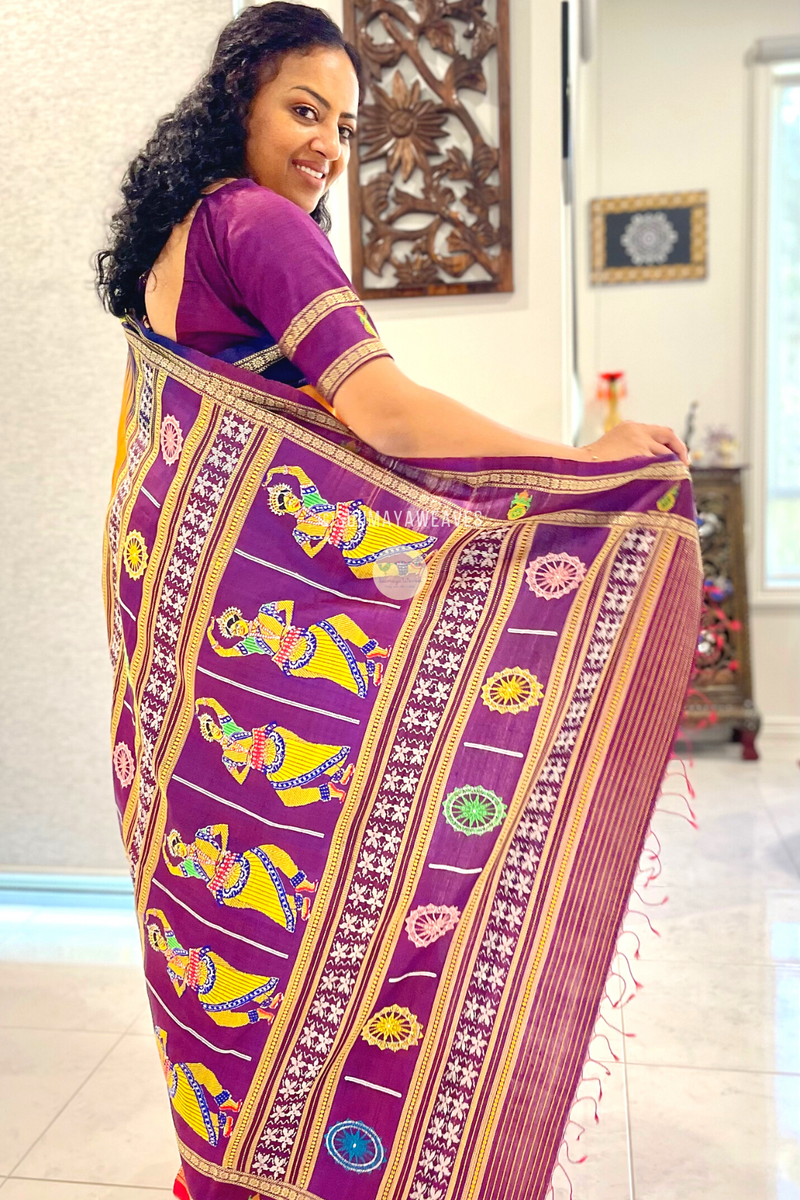 NrityaNavya Tussar Silk Saree - Suumaya Weaves